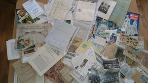 Huge job lot paper ephemera, Documents, Military WW1 & 2, Photos, Cards, Letters - Picture 1 of 23