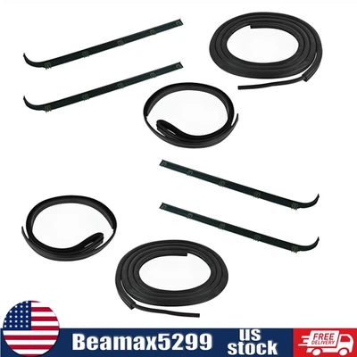 Kit de sello de barrido de ventana de puerta nueva TRQ para Ford Bronco F150 1987-1997 Foto 1 de 4