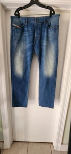 Diesel Jeans Mens 40x32 Blue Safado-X Regular Slim Straight Button Fly A6 - Picture 1 of 13