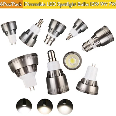 6x Dimmable Cob Led Spotlight Decoration 4000K 12W Bedroom Cold Angle Lampada - Image 1 of 4