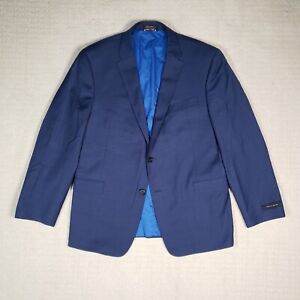 Tommy Hilfiger Blazer Mens 46R Blue Wool Sport Coat Suit Jacket Stretch Fits 44R