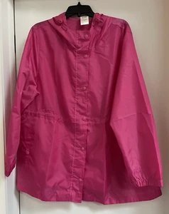 Blair Women's Windbreaker Packable Jacket w Hood. Color Raspberry Rose/Pink 2XL - Picture 1 of 12