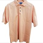 Jos A. Bank Peach Polo Golf Shirt Size Medium 