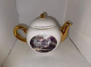 "Thomas Kinkade" (Home Is Where The Heart Is II) Tea Pot - Picture 1 of 4