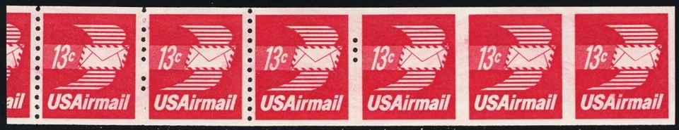 C83a, как новая, без наклеек и следов 13 центов — переходная неперфорированная полоса ошибок * Стюарт Кац - Изображение 1 из 1