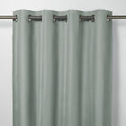 Klama Blue grey Plain Blackout Eyelet Curtain (W)140cm (L)260cm, Single