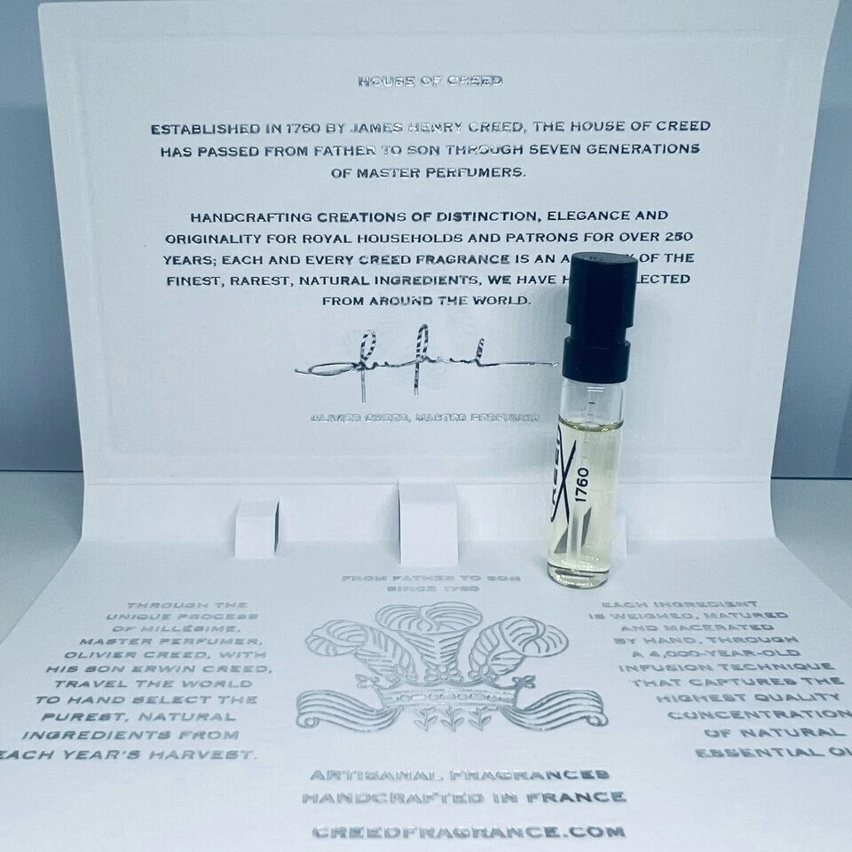 Creed Original Vetiver Eau De Parfum Muestra Vial Spray 2 ml Nuevo En Tarjeta Foto 1 de 1