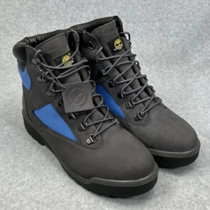 Timberland Field Boots Mens Size 11 Waterproof Nubuck Gray Blue A5PWC - Picture 1 of 8