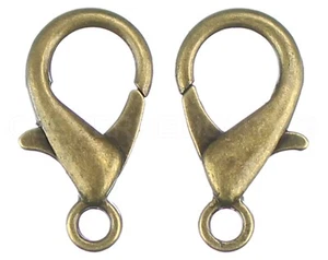 Cierres de langosta - 21x12mm - Color bronce antiguo - Conector - Paquete de 50 100 500 - Imagen 1 de 3