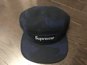Sombrero Supreme Camuflado Lana Campamento FW17 Azul Marino - Imagen 1 de 3