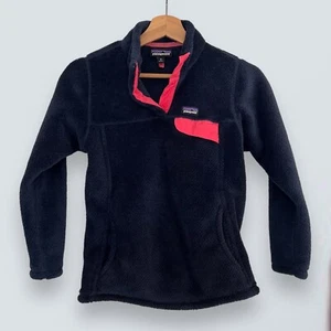 PATAGONIA 65586 RE-TOOL SNAP-T PULLOVER BLUE Youth Medium 10 Girls - Picture 1 of 6