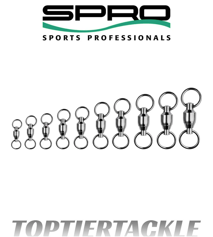 SPRO Ball Bearing Swivel w/2 Welded Rings - Select Size/Quantity - Image 1 of 1