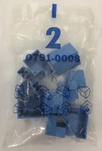 Vintage Lakeside Superfection Replacement 8 Blue Game Pieces Parts Perfection - Picture 1 of 9