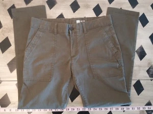 Gap Womens Sz 02 R Pants Kahkis Chinos Army Green Girlfriend Flat Stretch Skinny - Picture 1 of 5