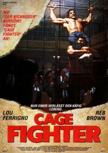Cage Fighter ORIGINAL A1 Kinoplakat Lou Ferrigno / Reb Brown / Michael Dante - Picture 1 of 1