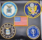 Vintage United States Air Force USAF Lot 5 Patches Club Mgmt Entertainment Sport