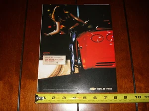 2002 CORVETTE HOT GIRL - ORIGINAL ANZEIGE - Bild 1 von 2
