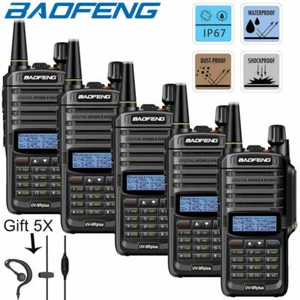 1/2/3/4/5SET BAOFENG UV-9R PLUS IMPERMEABLE V/UHF WALKIE TALKIE RADIO BIDIRECCIONAL - Imagen 1 de 32