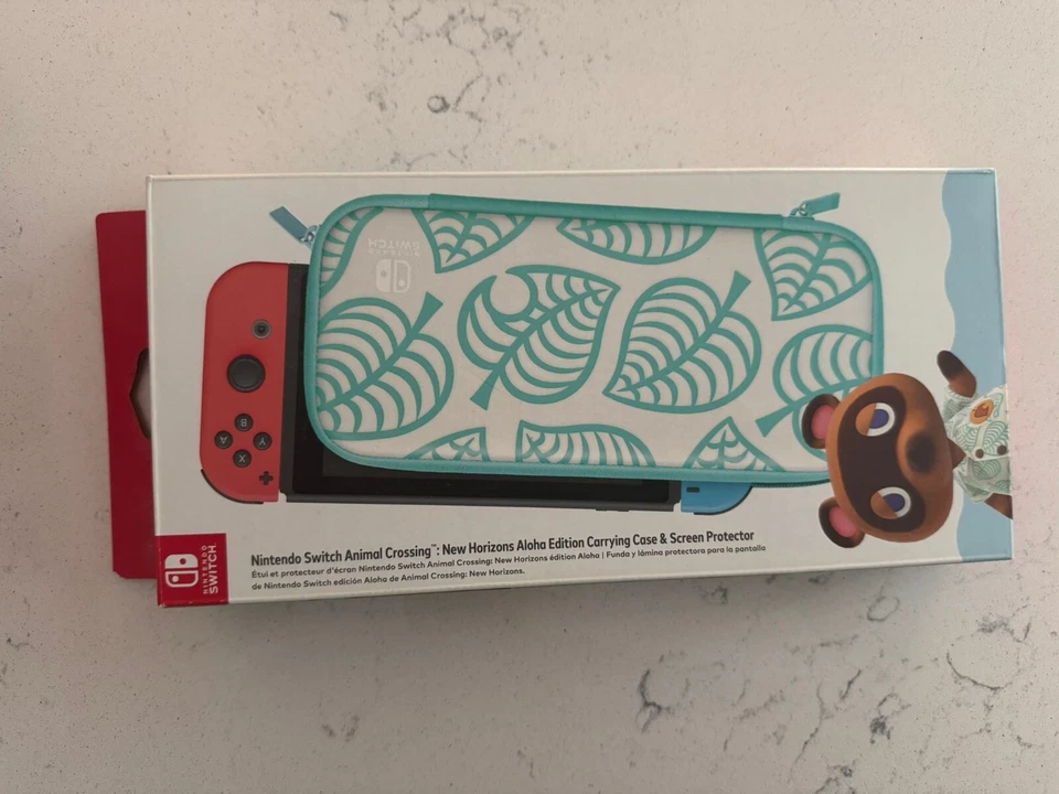 Nintendo Animal Crossing Horizons Edición Aloha Estuche de Transporte y Pantalla... Foto 1 de 1