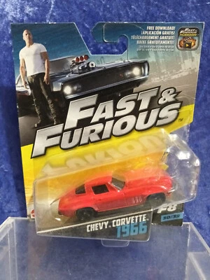Mattel 1/55 Fast And Furious MOC 1966 Chevy Corvette 30 of 32 - Image 1 of 3