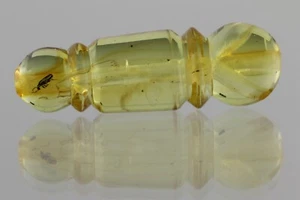 Fossil Insect BALTIC AMBER Islamic Prayer Bead Imam Minaret TASBIH 1.1g 2102252 - Picture 1 of 3