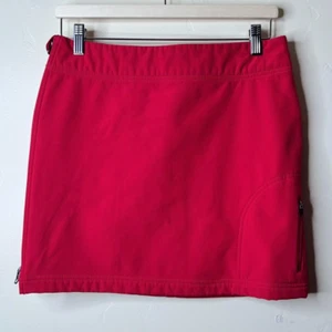 Gonna foderata in pile Title Nine Cold Killer rosa rossa taglia 2 outdoor golf abbigliamento attivo - Foto 1 di 9