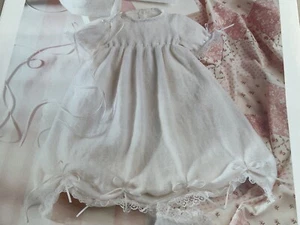 Babies Christening dress, bonnet & Bootees knitting pattern 16”-18” - Picture 1 of 1