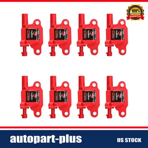 8 SQUARE Ignition Coils Pack for For Chevy Silverado 1500 GMC 5.3/6.0/6.2L UF413 - Picture 1 of 14