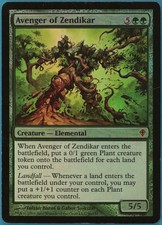 Avenger of Zendikar FOIL Worldwake HEAVILY PLD CARD (117840) ABUGames
