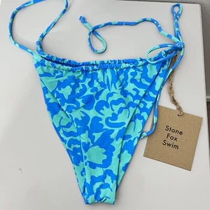 Stone Fox Swim Ocean Bloom River Bottom Bikini Size S NEW - Picture 1 of 2