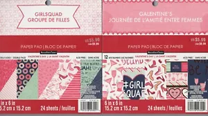 Blocco carta a tema 6x6 RAGAZZE QUAD/GALENTINE da collezione ~ SCEGLI TU! Spedizione veloce! - Foto 1 di 3