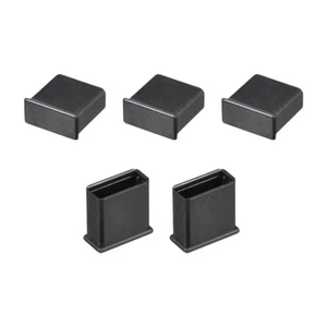 5St Schutzkappe Silikon USB Anschluss Anti Staub für USB 2,0 13mmx5mm Schwarz - Bild 1 von 5