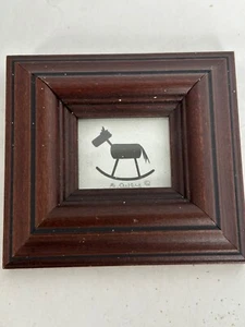 "STARR CREATIONS STARR AYERS ROCKPFERD GERAHMTER DRUCK Miniatur 3,5"" x 3"" - Bild 1 von 5