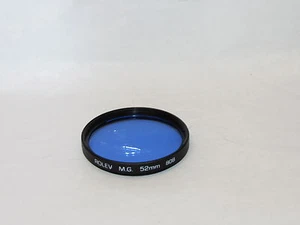 Used Rolev MG 80B Blue 52mm Lens Filter Made in Japan O32834 - Picture 1 of 2