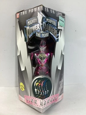 1995 Bandai РОЗОВЫЙ РЕЙНДЖЕР Power Rangers Mighty Morphin Movie Edition Запечатанная Коробка - Изображение 1 из 4