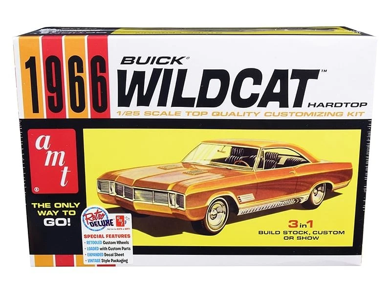 Skill 2 Model Kit 1966 Buick Wildcat Hardtop 3 in 1 Kit 1/25 Scale Model by AMT - Image 1 of 1