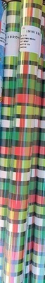 Innisbrook Wrapping Paper "Christmas Weave" 24"x18" New and Sealed