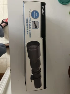 Vivitar Lens 500mm Preset F8.0 Black HD V-500-PRE NIKON - Picture 1 of 11