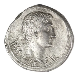 27 BC-14 AD Roman Augustus AR Silver Cistophorus Capricorn Ancient Silver Coin - Picture 1 of 2