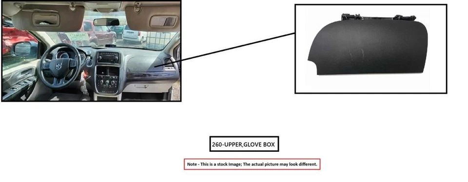 GLOVE BOX 2016 GMC SIERRA150 - Image 1 of 4