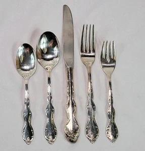 Rogers Camelot Melody Silverplate 5-teiliges Gedeck Silberbesteck 1964 - Bild 1 von 6