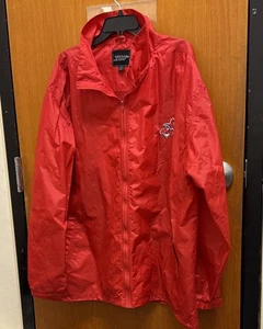 Giacca a vento Cleveland Indians MLB uomo G-III rossa full zip taglia XXL - Foto 1 di 3