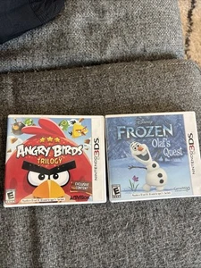 Angry Birds Trilogy (Nintendo 3DS, 2012) Frozen Disney Lot Game Bundle - Picture 1 of 4