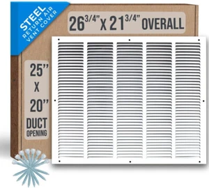 Handua 25"W X 20"H [Dimensioni Apertura Condotto] Griglia Acciaio Coperchio Ventilazione 25x20 - NUOVO - Foto 1 di 7