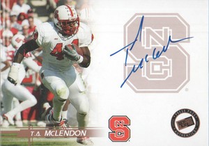 2005 Press Pass Football Autographs Bronze #35 T.A. McLendon Auto