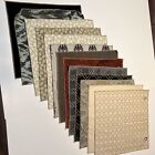 12 Arhaus Designer Interior Samples Swatch Textiles Embossed Textured 17” x 17”