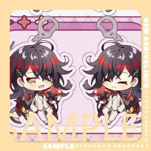 Nijisanji EN Luxiem Vtuber Vox Akuma Double Sided Acrylic Keychain Charm - Picture 1 of 2