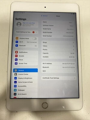 Apple iPad mini 4 16GB, Wi-Fi Only 7.9in - Space Gray A1538 MK9P2LL/A- A674 - Image 1 of 4