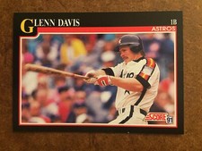Glenn Davis 830 Score 1991 MLB Baseball Trading Card