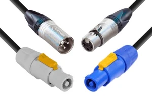 DG Systems - Cavo dmx + alimentazione, XLR 3P Neutrik, alimentazione Powercon - Imagen 1 de 2